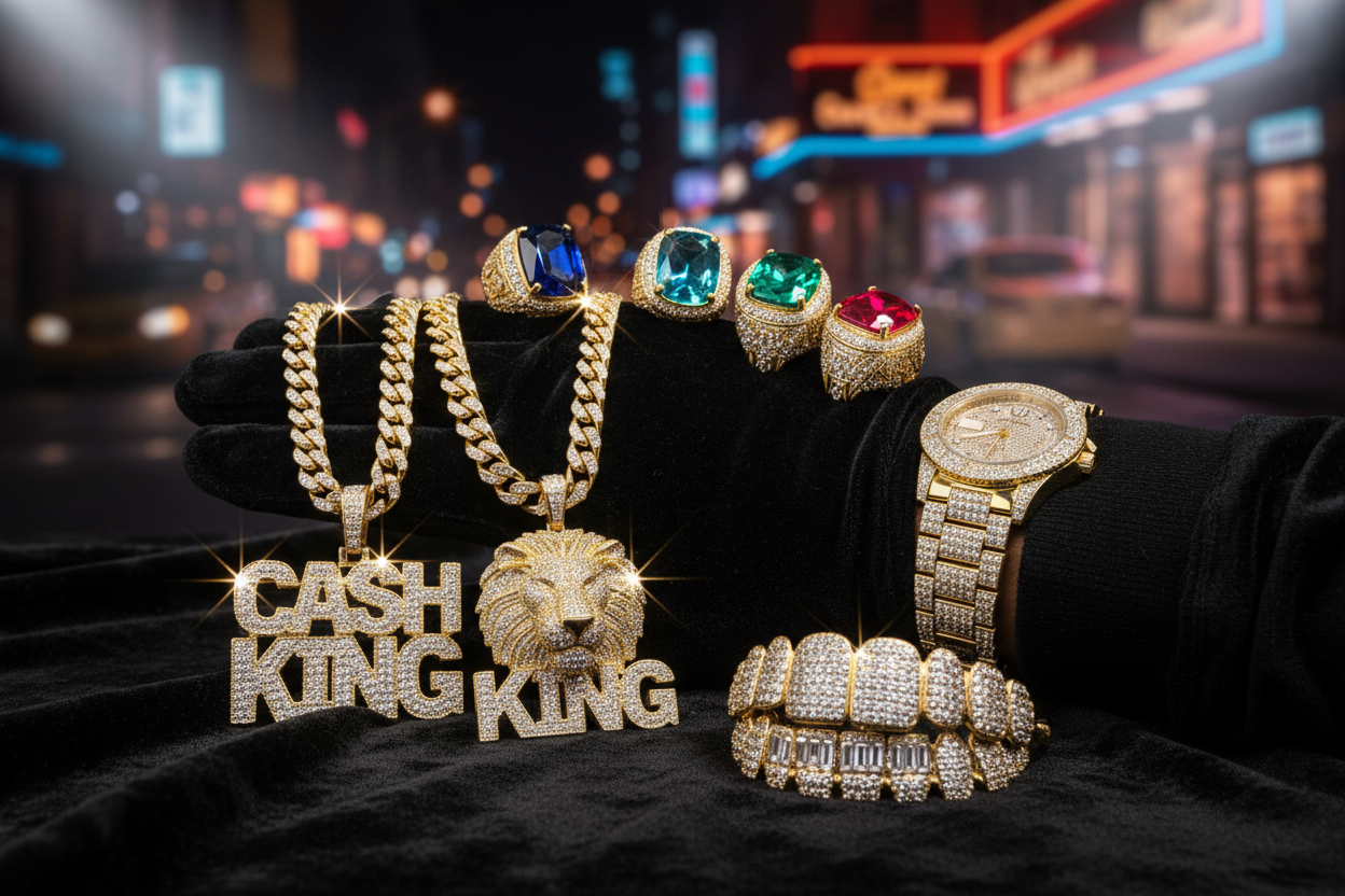 Master the Art of Hip Hop Jewelry: Elevate Your Look with Iced Out Tiger Pendants and Stainless Steel Chains
