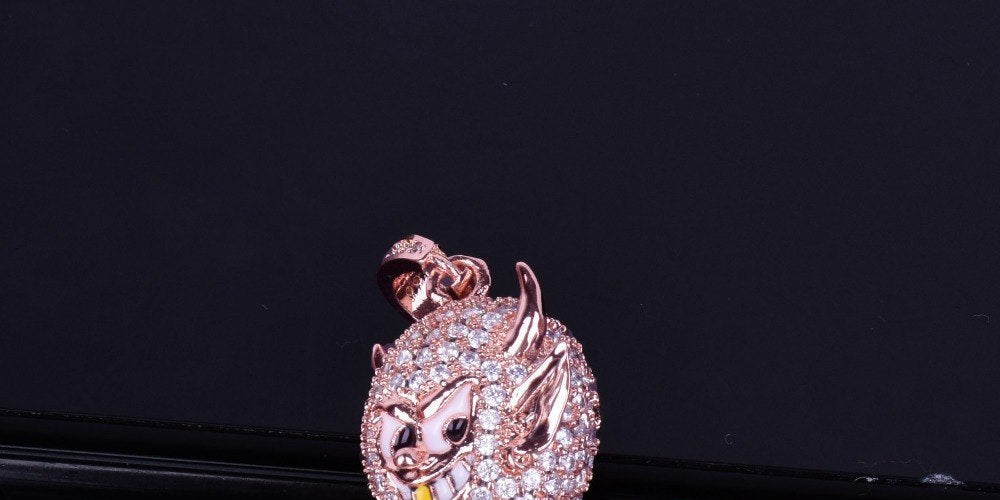 Rose Gold Hip Hop Pendants