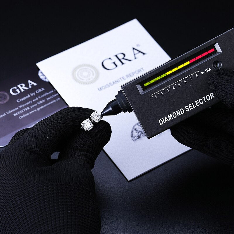 Flooded Ice Genuine VVS 0.8CT D Color Claw Style 925 Silver Bling Diamond Earrings