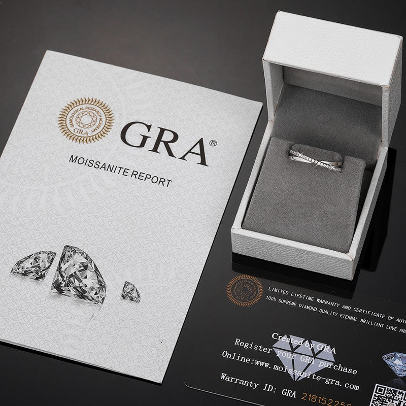 Ladies Genuine VVS Lab Diamond Solid Sterling Silver Criss Cross 4 Prong Set Rings