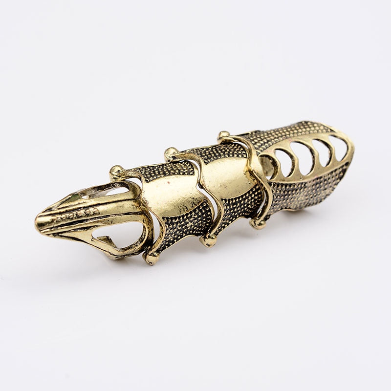 Double Knuckle Armour Full Finger Gothic Ring