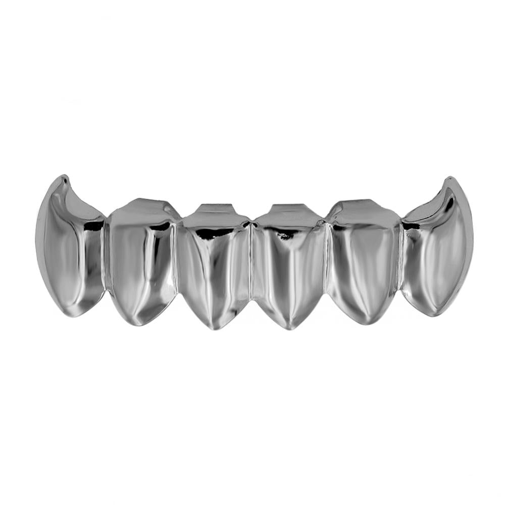 Hip Hop Lower Bottom Custom Fit Yellow Gold Teeth Fang Grillz