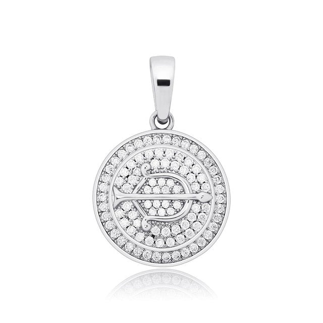 14k Gold Rose Gold .925 Silver Constellations Astrology Simulate Diamond Bling Pendants