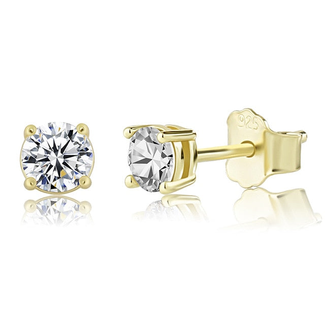 3mm - 5mm Iced 0.1-0.5 Carat Moissanite Bling Earrings
