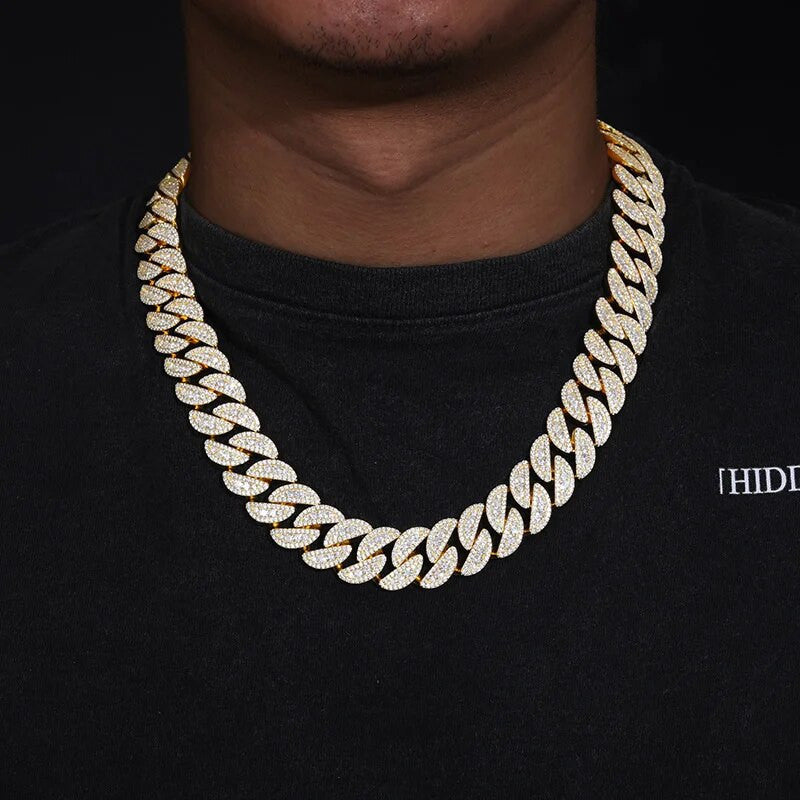 The Diamond Stepper | Moissanite Cuban Link Hip Hop 925 12mm-22mm Chains Bracelets