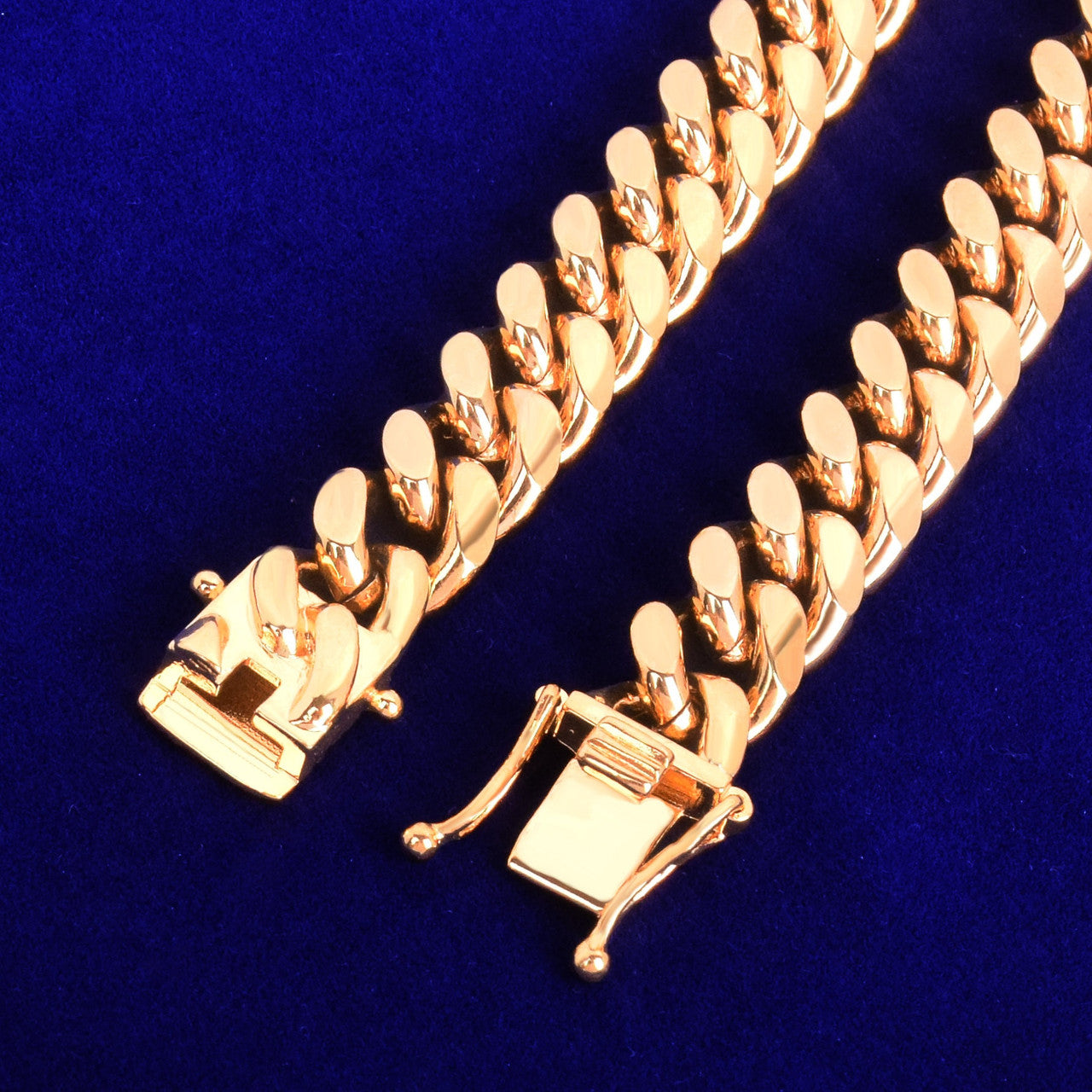 Golden Empire Cuban | 24k Gold No Fade Stainless Steel Miami Link Hip Hop Chain