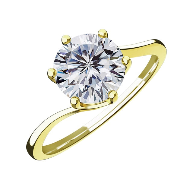 Ladies 1ct D Color VVS1 Moissanite Diamond .925 Sterling Silver Bling Bling Rings