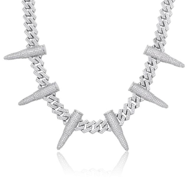 Chopper City Custom Bullet Chain Hip Hop Pendant Chain Necklace