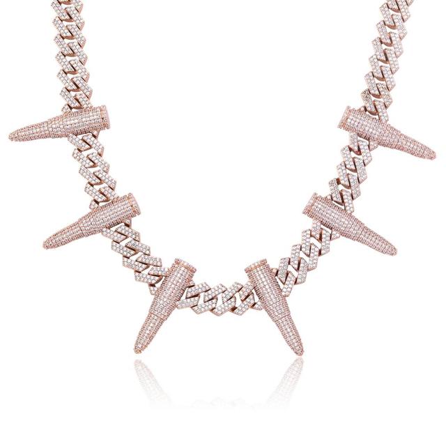 Chopper City Custom Bullet Chain Hip Hop Pendant Chain Necklace