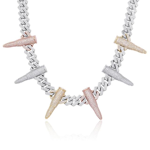 Chopper City Custom Bullet Chain Hip Hop Pendant Chain Necklace
