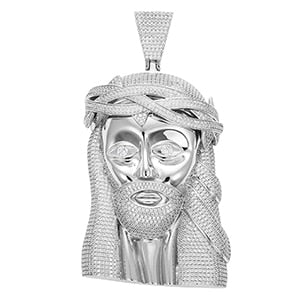 BossJesus | 18k Yellow 14k White Gold Extra Hip Hop Jesus Piece Pendant