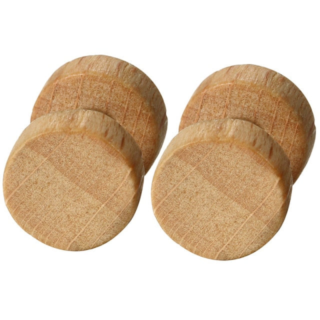 Wooden 8mm 10mm 12mm Wood Dumbell Barbell Double Sided Screw Back Earrings