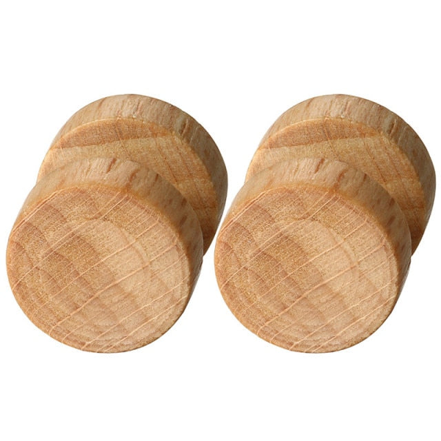 Wooden 8mm 10mm 12mm Wood Dumbell Barbell Double Sided Screw Back Earrings