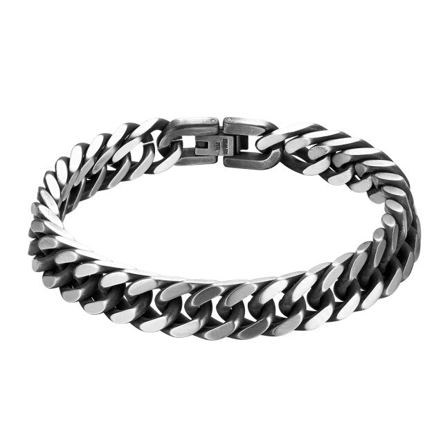 10mm No Tarnish Miami Cuban Link Stainless Steel Rose Gold 14k Silver Black Bracelets