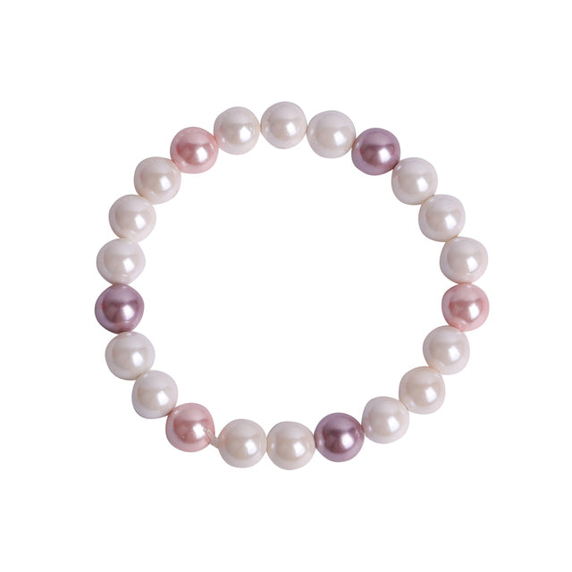 White Pink Casual High Fashion Adjustable Pearl Bracelets