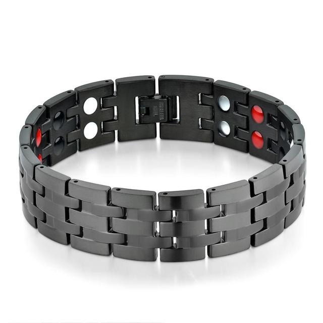 Mens Germanium No Fade Stainless Steel Magnetic High Fashion Bracelets