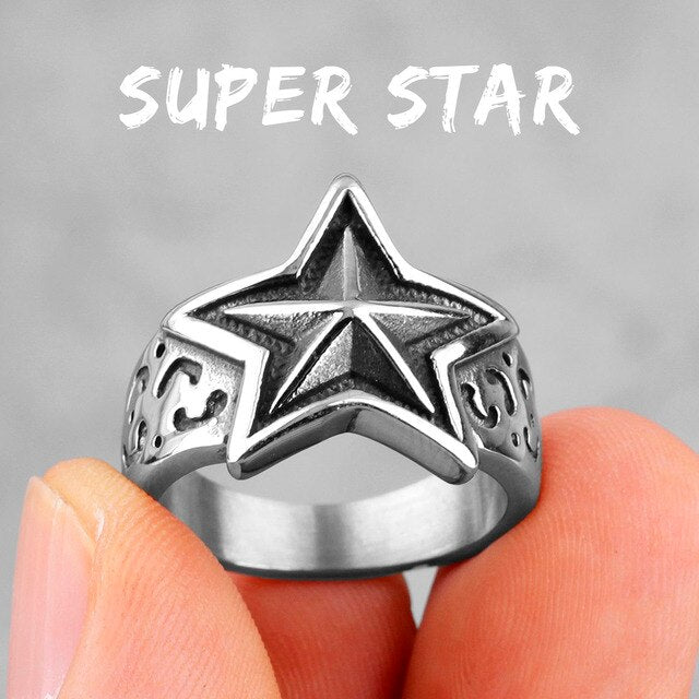 A Star Is Born | No Fade Stainless Steel Super Star Celebrity Superstar Rings