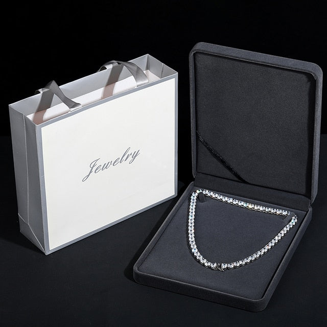 Genuine VVS Luxury Jewelry Lab Diamond Tennis Chain Necklaces