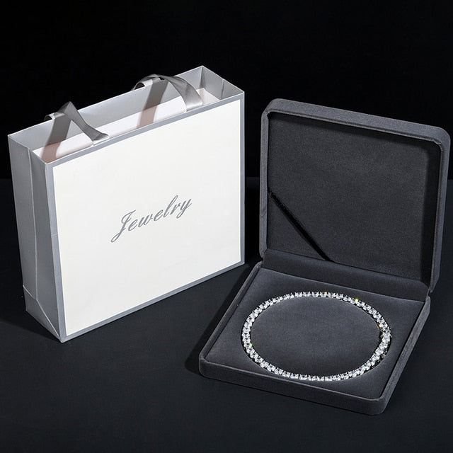 Genuine VVS Luxury Jewelry Lab Diamond Tennis Chain Necklaces