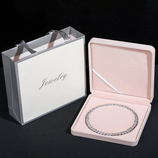 Genuine VVS Luxury Jewelry Lab Diamond Tennis Chain Necklaces