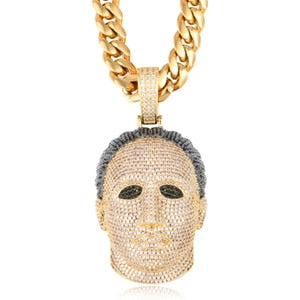 Mens Iced Michael Myers Mask Hip Hop Chain Pendant