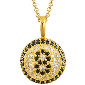 Pool Billiards Genuine VVS Diamond Sterling Silver 8 Ball Hip Hop Chain Necklace