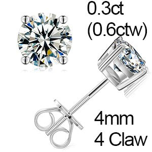 Genuine VVS Lab Diamond Solid Sterling Silver Arrow Cross Flooded Ice Earrings