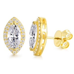 Genuine VVS Diamond Stone Solid Silver Ascher Cut Square Iced Blinged Out Earrings