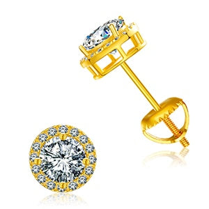 Genuine VVS Diamond Stone Solid Silver Ascher Cut Square Iced Blinged Out Earrings