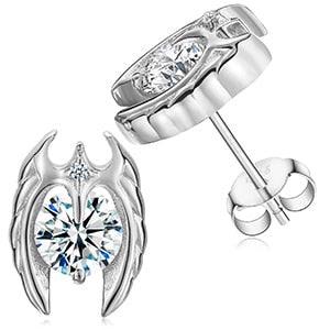 Genuine VVS Diamond Stone Solid Silver Ascher Cut Square Iced Blinged Out Earrings