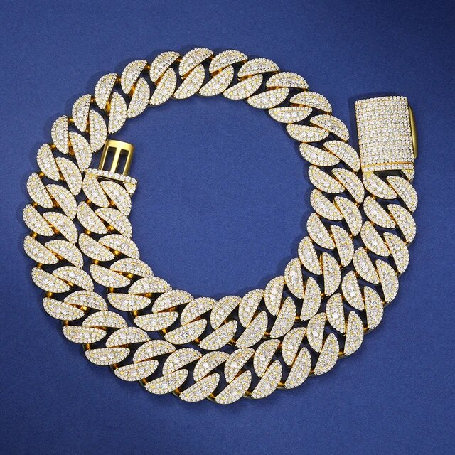 The Diamond Stepper | Moissanite Cuban Link Hip Hop 925 12mm-22mm Chains Bracelets