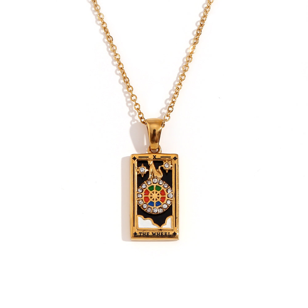 Tarot Queen | Magic Moon 18k Gold over no Fade Stainless Steel Love Forever Necklace