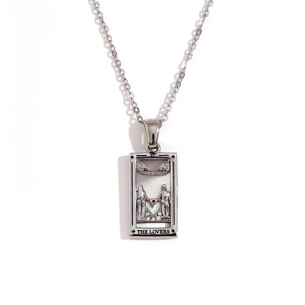 Tarot Queen | Magic Moon 18k Gold over no Fade Stainless Steel Love Forever Necklace