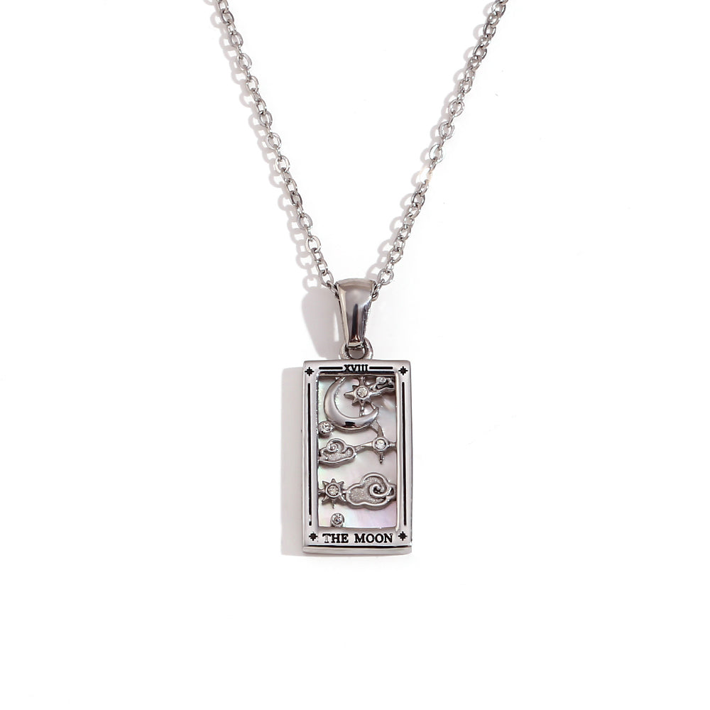 Tarot Queen | Magic Moon 18k Gold over no Fade Stainless Steel Love Forever Necklace