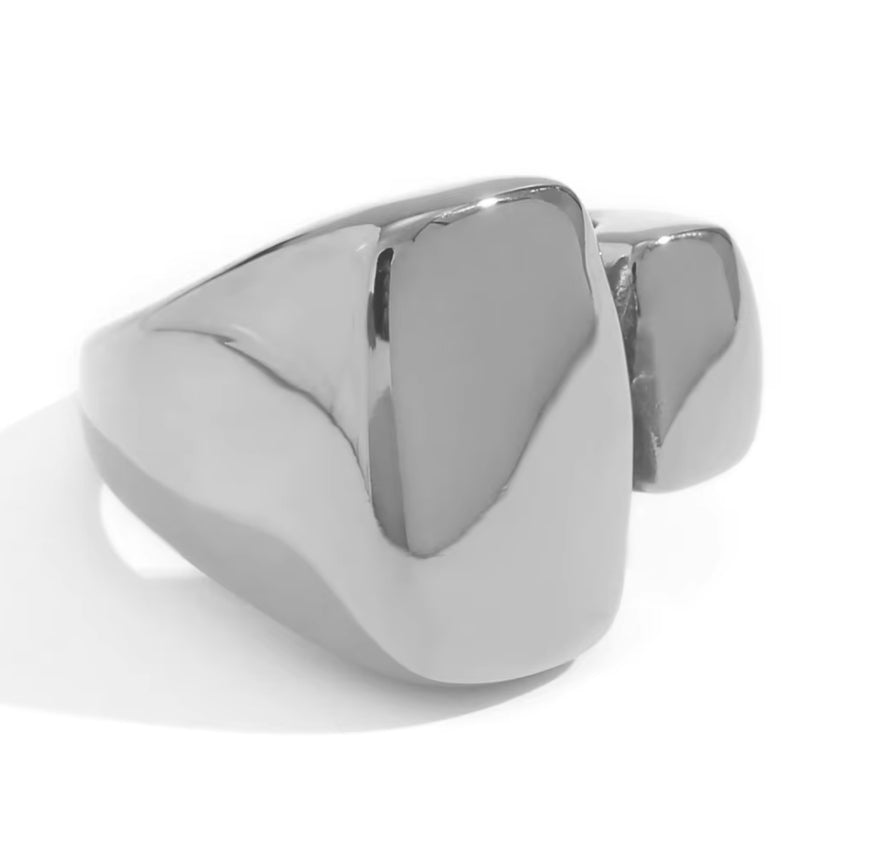 Street Flossy | 18k Gold over No Fade Stainless Steel Party Time Cocktail Rings