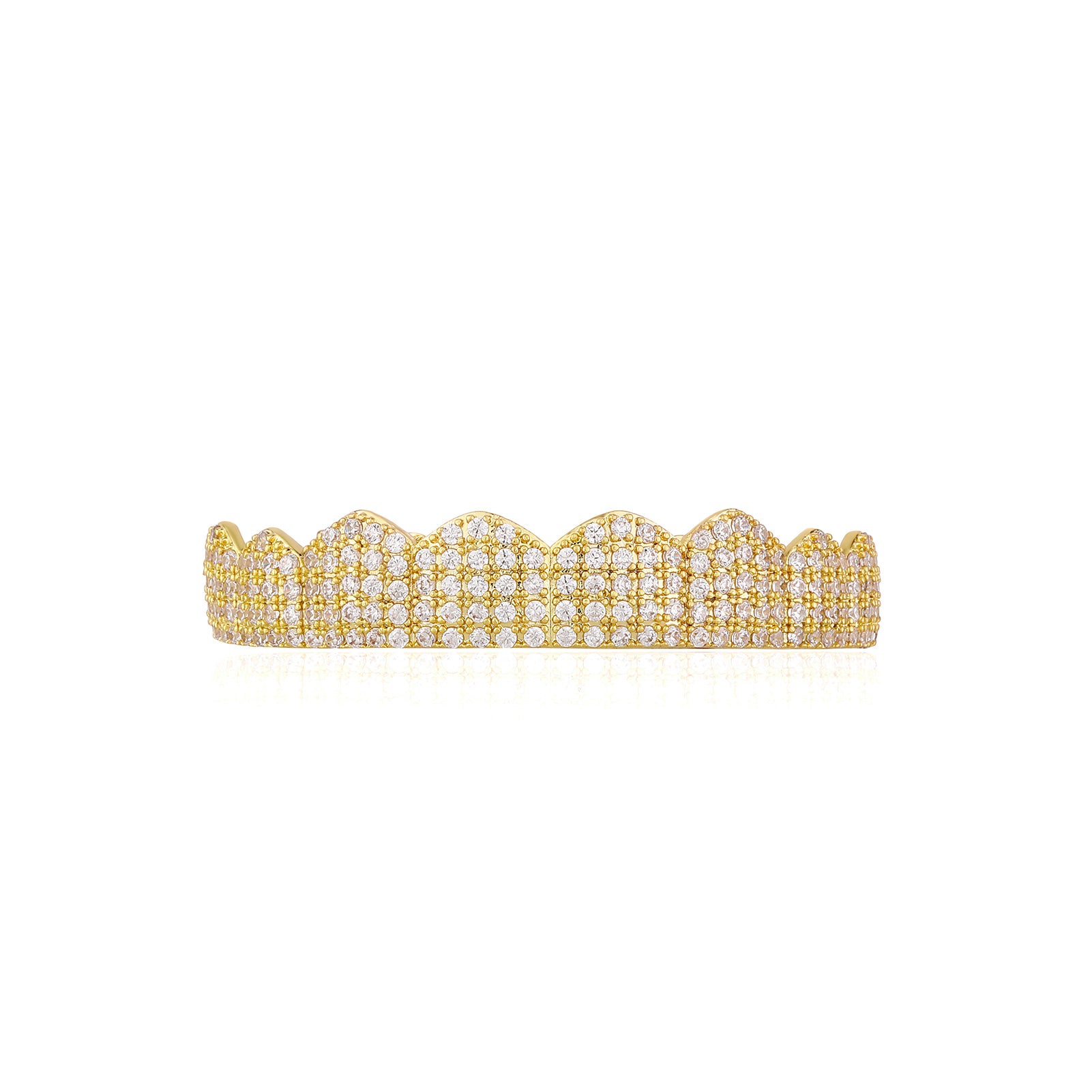 WordPlay | VVS Diamond CZ 18k 925 Silver Full Iced Hip Hop Full Mouth Tooth Grillz
