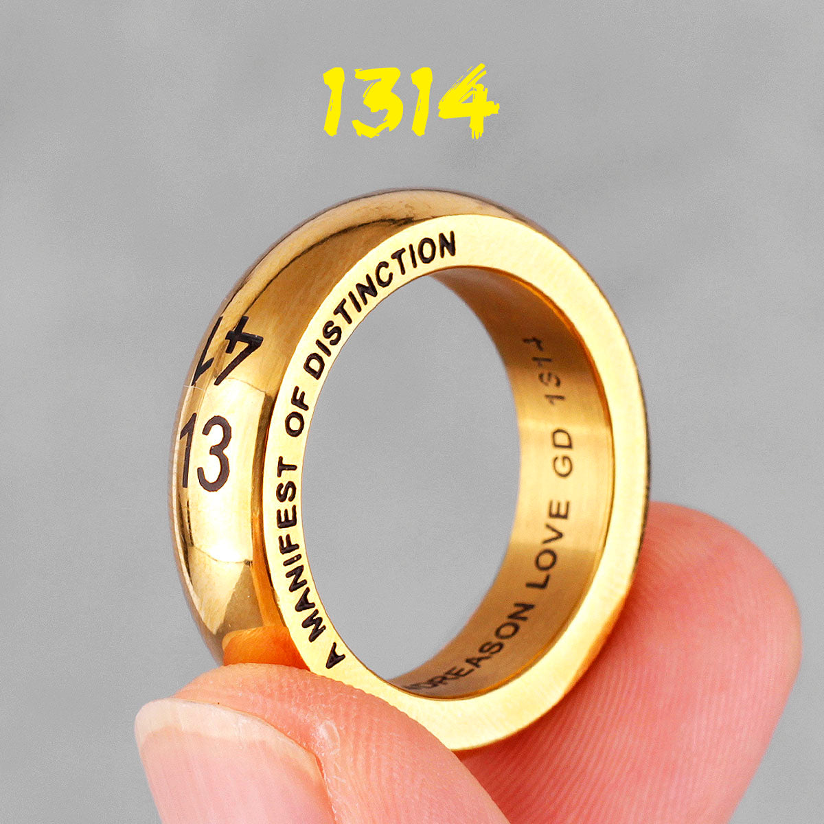 Retro Lovers | 1314 Couples Gold Silver Black No Fade Stainless Steel Rings