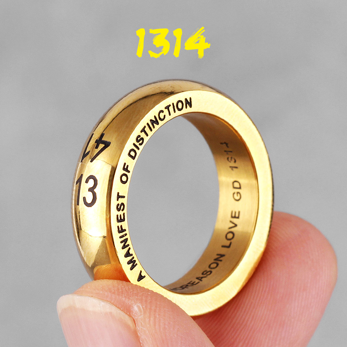 Retro Lovers | 1314 Couples Gold Silver Black No Fade Stainless Steel Rings