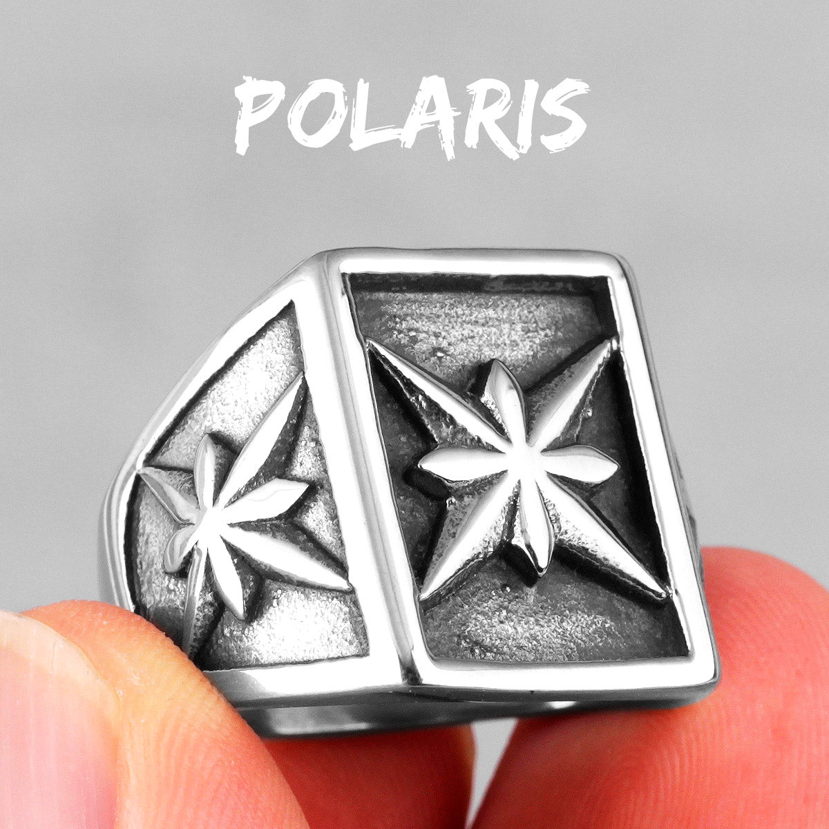 Polaris Star | 316L No Fade Stainless Steel Celestial Pole Star Street Wear Ring