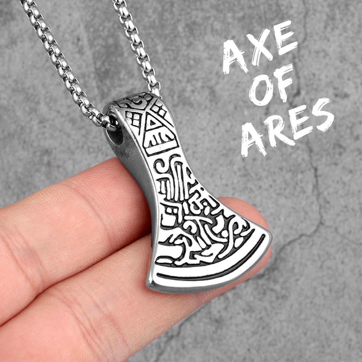 Axe of Ares | 316L No Fade Stainless Steel Street Wear Unique Mysterious Pendant