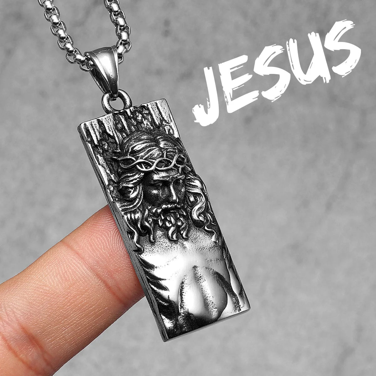 Jesus Heart Collection | 316L No Fade Stainless Steel Men's Spiritual Pendant Chain