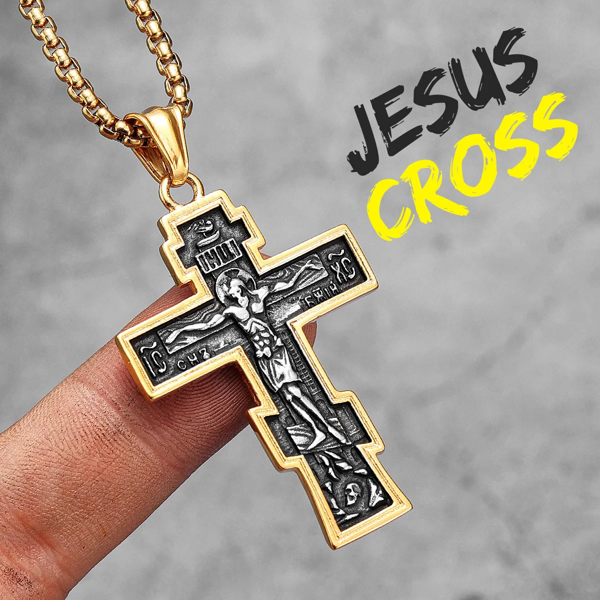 Jesus Heart Collection | 316L No Fade Stainless Steel Men's Spiritual Pendant Chain