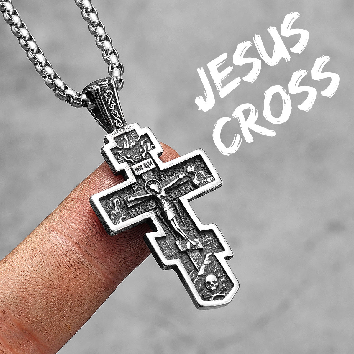Jesus Heart Collection | 316L No Fade Stainless Steel Men's Spiritual Pendant Chain