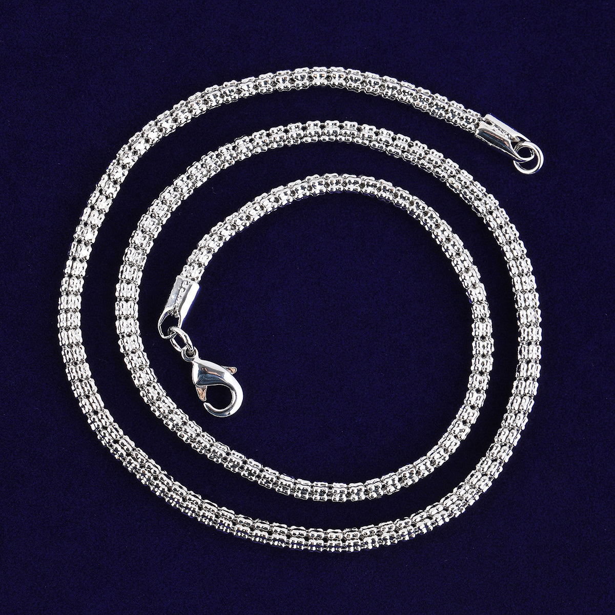 SnakeLink | 24k Gold 925 Silver Round Snake Link Hip Hop Chain Necklace