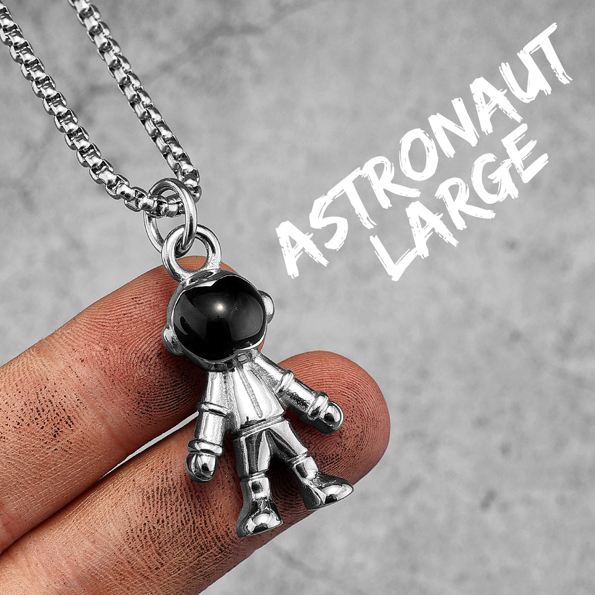 Spaceman | Meditating Astronaut 316L No Fade Stainless Steel Unique Hip Hop Pendant