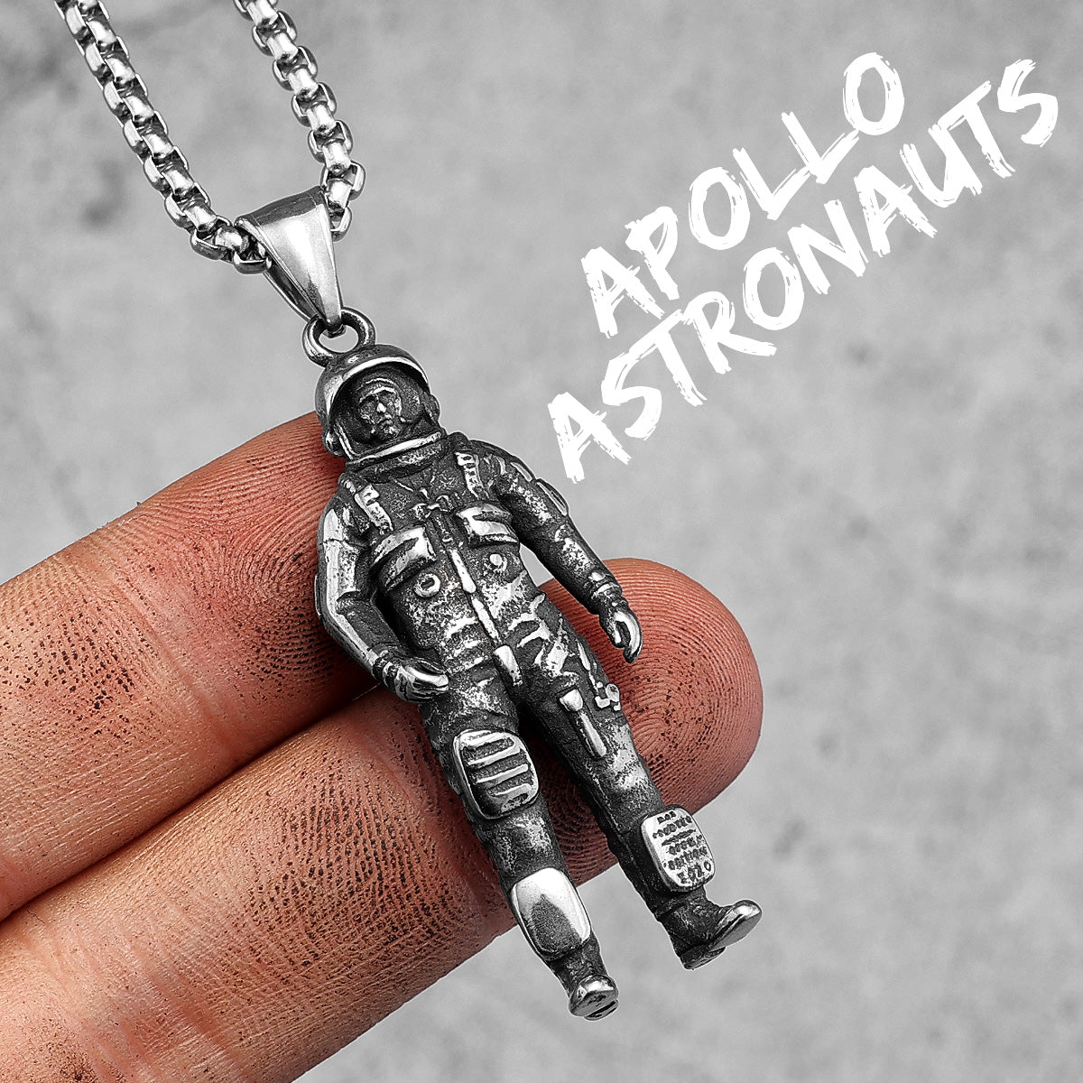 Spaceman | Meditating Astronaut 316L No Fade Stainless Steel Unique Hip Hop Pendant