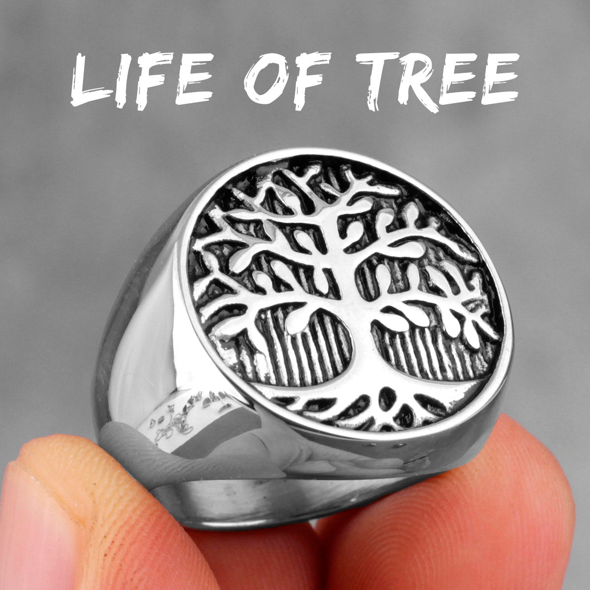 Tree of Life | Solid Stainless Steel 316L No Fade Spiritual Awakening Peace Ring