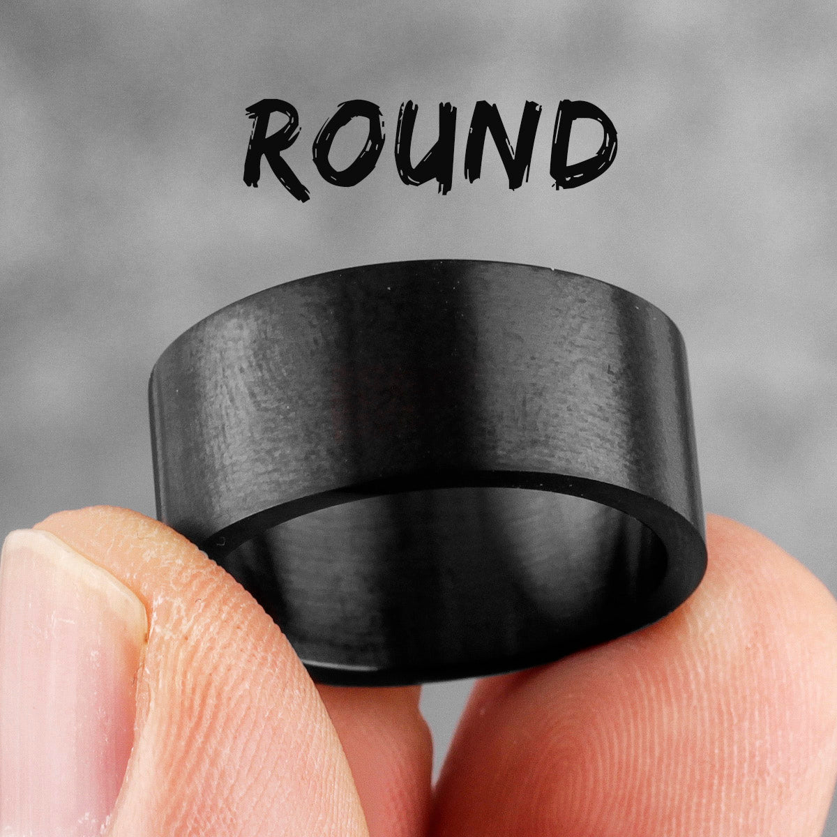 Bold Round | 316L No Fade Stainless Steel Classic Vintage Round Mens Ring