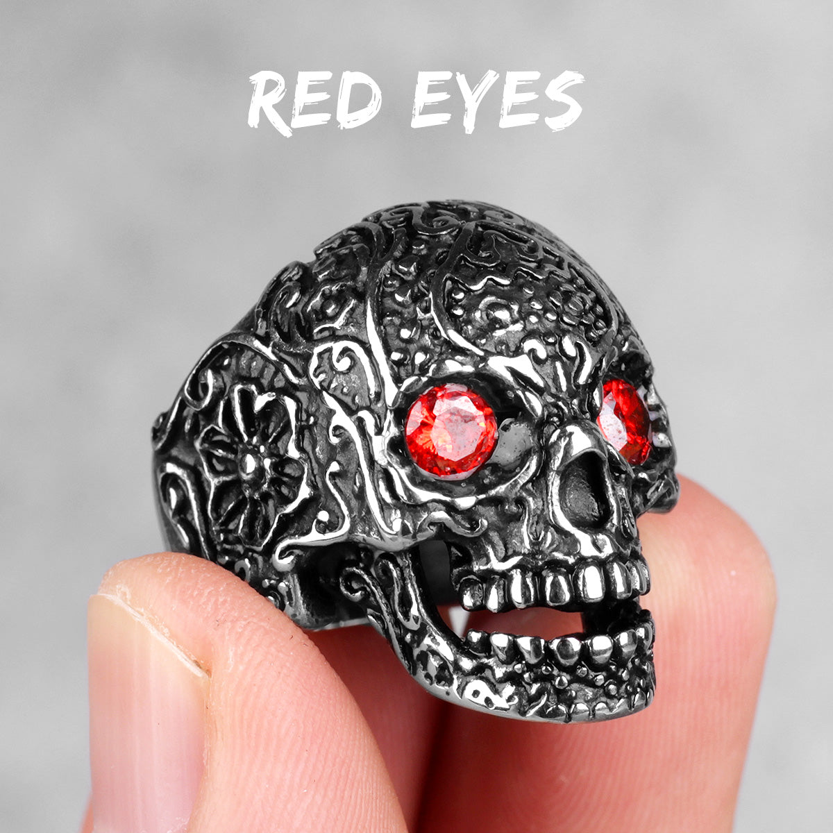 Skull Head Collection | Stainless Steel Wicked Skulls 316L No Fade Bike Skull Rings