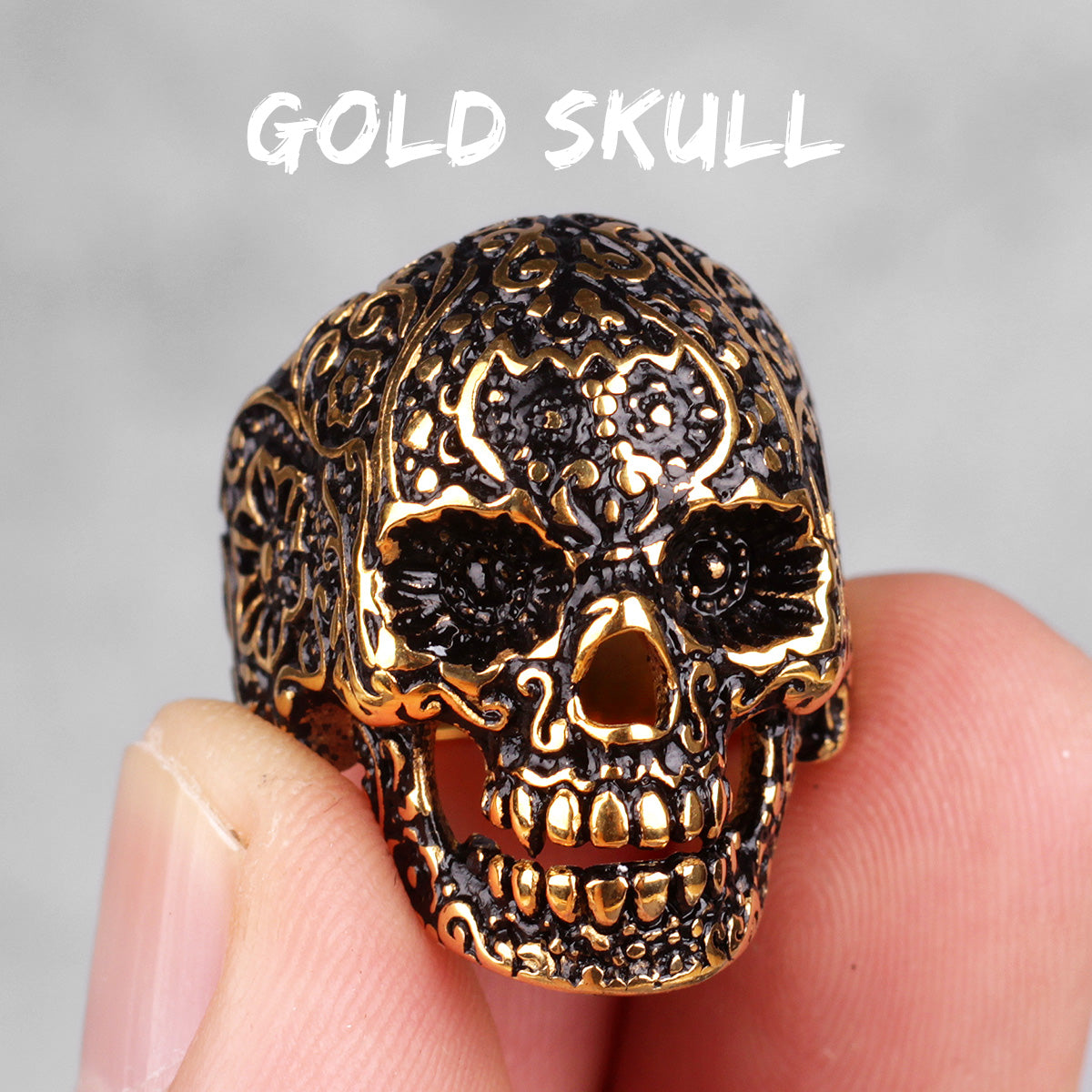 Skull Head Collection | Stainless Steel Wicked Skulls 316L No Fade Bike Skull Rings